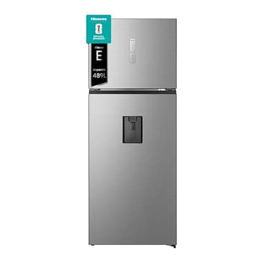 Hisense RT600N4WC2 Frigorifero Doppia Porta, 467 Litri, Total No Frost, Colore Inox, 70.4 × 68.6 × 185 cm