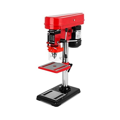 EBERTH Trapano da banco 350 Watt, corsa del mandrino 50 mm, 5 velocità max. 2650 giri/min, trapano da pavimento con mandrino Ø1,5-13 mm, trapano a colonna, tavolo di foratura inclinabile e girevole