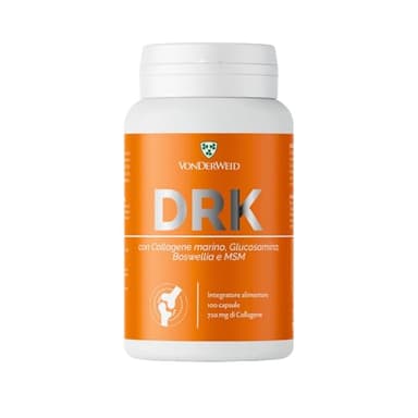 Vonderweid - DRK ARTICOLAZIONI | Capsule di Collagene Marino Idrolizzato con Glucosamina - MSM - Boswelia e Rosa Canina | Integratore Collagene Alto Dosaggio per Articolazioni Cartilagine Ossa | 160g