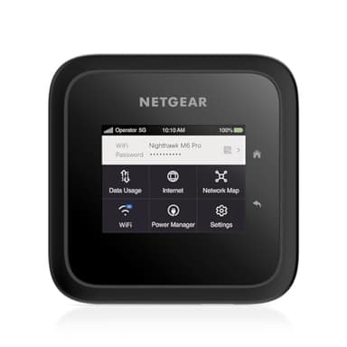 NETGEAR Nighthawk M6 Router 5G con Sim, Modem 5G Portatile, Saponetta WiFi per Casa, Hotspot 5G/4G, AX3600 WiFi 6, Fino a 32 Dispositivi (MR6150)