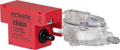 Eckerle EE600 - Pompa Condensa Condizionatore Ultra Compatta per Climatizzatori fino a 7.5kW con Motore Svizzero, Mini Pompa Scarico Condensa Con Allarme, Max Portata 6 l/h,230V 50/60Hz 8W