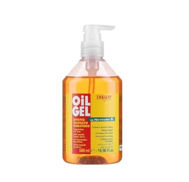 Gel per Capelli Fissativo ad Azione Lucidante Effetto Bagnato Oil Gel Dikson 500 ml (D3115)