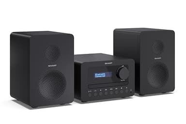 Sharp XL-B520D(BK) Hi-Fi Micro System estereo con radio DAB, DAB+, FM,con sintonizzatore DAB+/FM e streaming musicale wireless Bluetooth. Bluetooth 5.0, CD-MP3, reproducción USB, 40W color negro