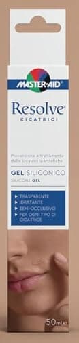 Master Aid Resolve Cicatrici - Gel Siliconico Cicatrici Chirurgiche - Prevenzione e Trattamento delle Cicatrici Ipertrofiche - Trasparente e Idratante – Senza Parabeni - Made in Italy – 50ml