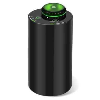 Diffusore di oli essenziali senza acqua, luce LED a 7 colori, mini macchina per aromi alimentata a batteria, diffusore di aromaterapia per casa, stanza, auto, ufficio, nero