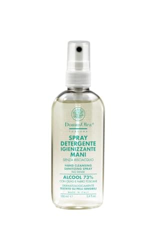 SPRAY DETERGENTE IGIENIZZANTE MANI – 73% Alcool – Igienizza, Idrata, Senza Seccare le Mani – Con Fitocomplessi Toscani e NMF-simile – Formato Spray Tascabile – 100ml - ECO-BIO - Domus Olea Toscana