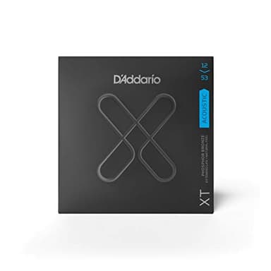 D'Addario Corde Chitarra Acustica - Corde per Chitarra Acustica - Corde Acustica - Coated - XTAPB1253, XT Corde in Fosforo-Bronzo, Scalatura Leggera, 12-53