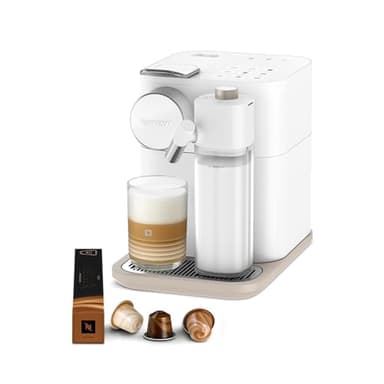 Nespresso De'Longhi Gran Lattissima EN640.W, Macchina per Caffè Automatica, Macchina per Caffè a Capsule, Schiumatura Automatica del Latte, Pressione 19 Bar, Cappuccino, 1400W, Bianco