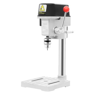 Trapano elettrico a colonna, 340 W, con velocità di rotazione regolabile (0-16.000 giri/min), trapano da banco per legno, metallo e plastica