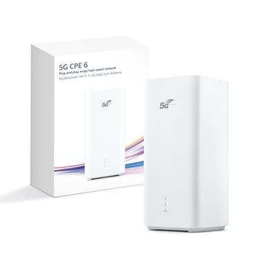 5G CPE 6, H165, router SIM 5G-A innovativo, DL 11,7 Gbps/Wi-Fi 7 BE3600, porta LAN/WAN 2,5 GE, antenna ad alto guadagno 12dBi per una maggiore copertura, garanzia di 30 mesi