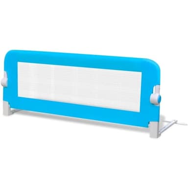 vidaXL Barriera di Sicurezza Protezione Bambino 102x42 cm Blu Sponda Letto