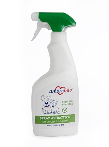 Amore Mio | Spray Attrattivo per Cani, Gatti e Cuccioli, Prodotto Educativo per Addestramento Lettiera, Traversina, Abituante, Spray Correttore per Animali Domestici - 500 ml