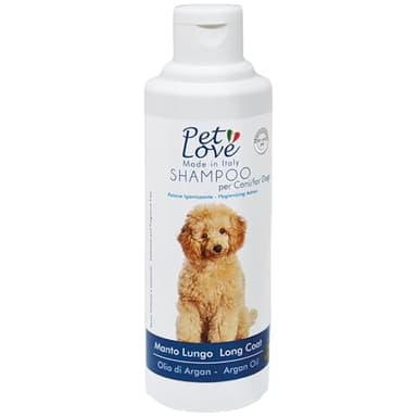Shampoo Professionale per Cani a Manto Lungo – Azione Detergente e Igienizzante –Senza Profumo e Coloranti - 250 ml