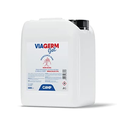 Camp VIAGERM Gel Igienizzante mani con alcool 70%, tanica 5000 ml