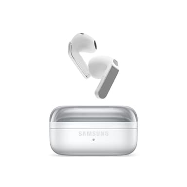 Samsung Galaxy Buds4 White, Auricolari Bluetooth Wireless, Equalizzatore Adattivo, Chiamate Cristalline, Audio a 360°, ANC, Controllo Adattivo del Rumore, Galaxy AI con Comandi Vocali [ver. italiana]