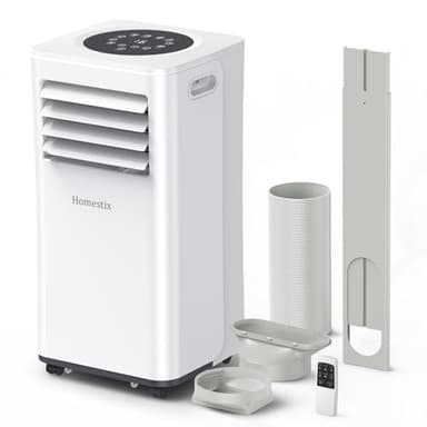 Condizionatore Portatile 7000 BTU/H,4-in-1 Climatizzatore Portatile,Ventilare,Deumidificazione,ventilazione mit Doppio Display Digitale,24H Timer,Modalità Sleep,Applicabile a 68m³(25㎡)