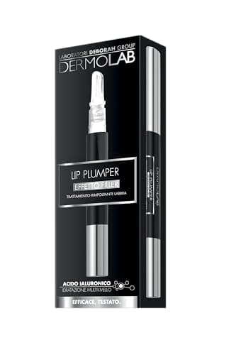 Dermolab - Lip Plumper Botox-Like Effect, Trattamento Rimpolpante Labbra Effetto Filler con Acido Ialuronico, Gatuline Intense MB, e Maxi Lip per Labbra più Carnose, Idratate e Morbide, 50ml