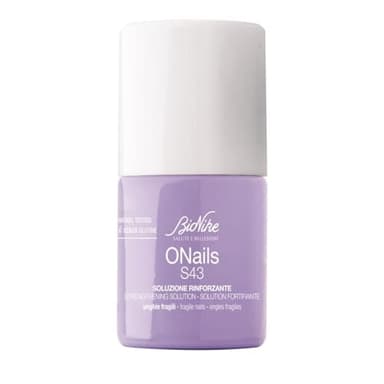 Bionike Onails - S43 Soluzione Rinforzante per Unghie Fragili che Si Spezzano, con Cheratina, Zinco e Magnesio, Rinforza e Protegge l'Unghia e Riduce Rotture e Sfaldamenti, 11 ml