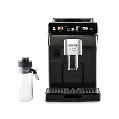De'Longhi Eletta Explore Cold Brew ECAM450.65.G, Macchina Caffè Barista con Sistema LatteCrema Hot-Cold, Macchina Espresso Automatica per Chicchi di Caffè, Estrazione Fredda, Display Touch, Grigio