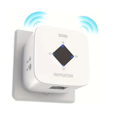 Amplificatore WiFi,Ripetitore WiFi Potente, copre fino a 120 m², rimuove le zone morte, compatibile con tutti i box Internet