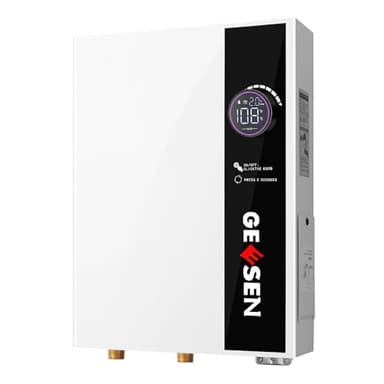 Riscaldatore di acqua elettrico senza serbatoio da 9 KW 240 V, su richiesta istantaneo senza fine, con auto-modulazione per risparmiare energia (bianco-14 KW)