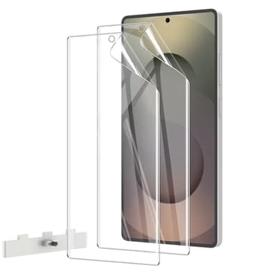 AOKUMA [2 Pezzi Pellicola Protettiva per Samsung Galaxy S25 Ultra,Pellicola Protettiva TPU Flessibile[Non Vetro],HD Trasparente,Antiurto Antigraffio e Anti-impronta