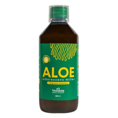 Vestena Aloe Arborescens con Agave 500 ml – Integratore Alimentare Vegano 100% Naturale – Ricetta Padre Zago – Senza Alcol – Made in Italy
