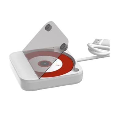 GREOHNMPAW Mini Lettore CD per Auto, Connessione USB/AUX Esterna, Connessione Lossless, Riproduzione Audio in da 3,5 mm, Lettore CD Portatile