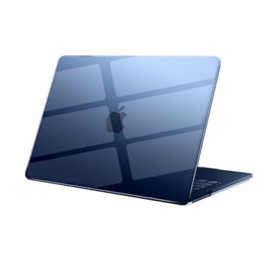 eleger Cover compatibile con MacBook Air 13 pollici M4 A3240 M3 A3113 M2 A2681[Corrisponde alla mezzanotte del Mac], uscita nel 2025 2024 2022, Custodia dura per Air 13.6", Mezzanotte trasparente