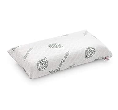 Textilhome - Cuscino Memory Foam - 70 cm - Tessuto ecologico in aloe vera, anima in visco puro al 100% naturale - Doppio rivestimento con cerniera. Adattivo termoregolato.