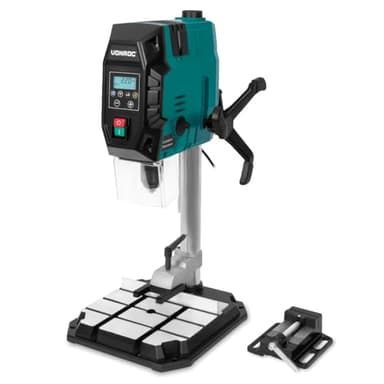 VONROC Trapano a colonna 900W - Con pannello di controllo digitale e display LCD | Accessori inclusi