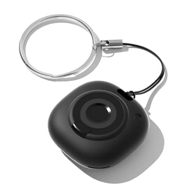 Air Smart Tag Tracker, Compatibile con Apple «Find My» (solo iOS), per Valigie/Borse/Chiavi/Zaini bambini, Batteria rimovibile Nero