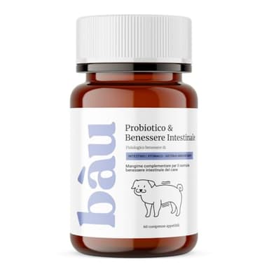 Probiotici per Cani, Fermenti Lattici Cane, Supporto Gastrointestinale Cane, Probiotico Digestivo per Cani Prurito, Integratore Diarrea Cane con Ingredienti Naturali