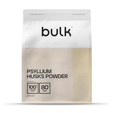Bulk Pure Psyllium Husk Powder, High in Fibre, 500 g, Packaging May Vary