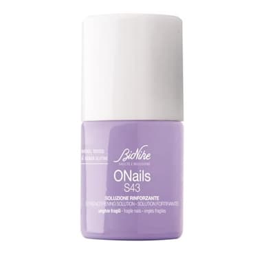 Bionike Onails - S43 Soluzione Rinforzante per Unghie Fragili che Si Spezzano, con Cheratina, Zinco e Magnesio, Rinforza e Protegge l'Unghia e Riduce Rotture e Sfaldamenti, 11 ml