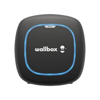 Wallbox Pulsar Max Caricatore per Veicoli Elettrici, Potenza di Carico Fino a 22 kW, Connettore Tipo 2, Cavo da 5 Metri, con Wi-Fi, Bluetooth, OCPP, Facile Installazione, Interno o Esterno, Nero