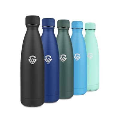 Borraccia Termica 750ml, Bottiglia Acqua Senza BPA, Bottiglia Termica Riutilizzabile con Doppia Parete, Antigoccia, Borraccia Acciaio Inox Per Bambini, Adulti, Scuola, Ufficio, Escursioni, Sport