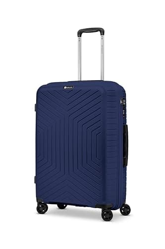 Ciak Roncato Hexa Carrello Medio Rigido Ultra leggero e spazioso. (Bleu Navy), Bleu Navy, 46x27x67 cm, Valigia rigida ultra leggera, Blu navy, 46x27x67 cm, Valigia rigida ultra leggera, blu navy,