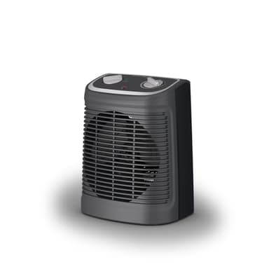 Rowenta Instant Comfort Compact, Termoventilatore, Due livelli di potenza, 2 velocità di riscaldamento, Silenzioso, Facile da trasportare, 44 dB(A), Grigio/Nero, SO2330