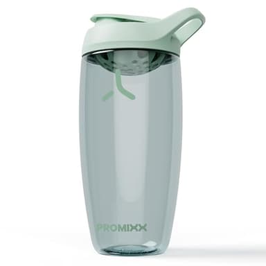 Promixx PURSUIT Bottiglia shaker per proteine New Edition - Bottiglie per miscele di proteine e integratori - Bicchiere shaker per proteine facile da pulire e resistente, 950ml, Erba Marina Verde