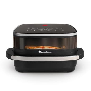 Moulinex Easy Fry XL Surface, Friggitrice ad Aria XL con Cestello Antiaderente e Finestra di Osservazione, 1,5 Kg, Tecnologia Extra-Crisp e Doppia Resistenza, Cottura fino a 230°, AL4018