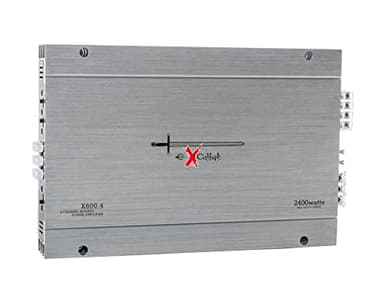 Excalibur x600.4 - Amplificatore auto 4 canali hifi stereo - 4 x 600 Watt MOSFET amplificatore audio con Bass Boost - 2400 Watt Massimo - Crossover variabile 2 Ohm
