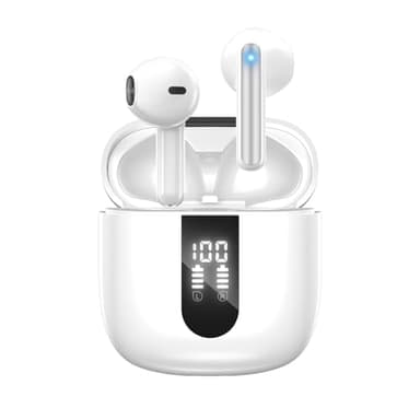 Cuffie Bluetooth, Auricolari Bluetooth 5.4 In Ear Stereo con 4 Microfono ENC, 60 Ore Cuffiette Wireless Cancellazione Rumore, IP5 Auricolare per iPhone e Androide, Earbuds Usb C Sportive per PC TV