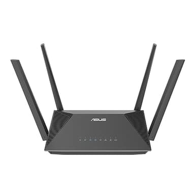 ASUS RT-AX52 AX1800 Router estendibile Dual Band WiFi 6, Per Modem Operatore e ONT, Instant Guard, Parental Control, VPN, Compatibile AiMesh, QoS, Punto di accesso/Ripetitore