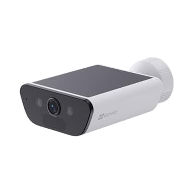 EZVIZ CB5 4K Telecamera Wi-Fi Esterno a Batteria Solare, 100% Senza Fili, Pannello Solare Integrato, Rilevamento di Persone/Veicoli, Visione Notturna a Colori, Audio Bidirezionale, Impermeabile IP65
