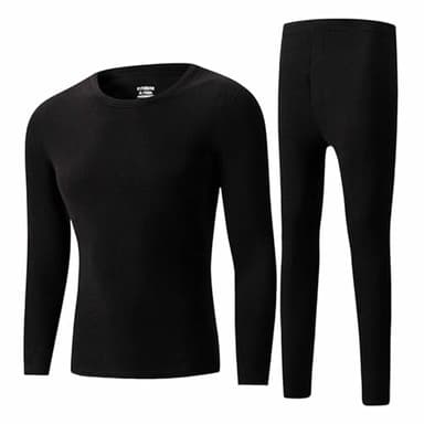 HAOLEI intimo termico uomo lana me-rinoTuta Termica Maglia Completo Uomo Completo Termico Set Pantaloni Termici Sci Abbigliamento per Sci Palestra Ciclismo Calcio Ciclismo Escursionismo