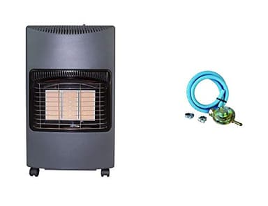 XONE Kit Stufa GPL + REGOLATORE Bassa Pressione Fissa + Fascette | Potenza Stufa da 1.5kw a 4.1kw, Pressione Gas 28-30 mbar, Riscaldamento rapido, Risparmio energetico