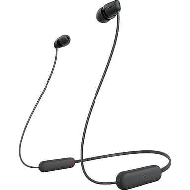 Sony WI C100 - Cuffie Bluetooth senza fili, con microfono integrato, colore: nero, WIC100/B, WI-C100, piccole (ricondizionato)