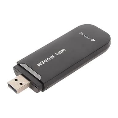 Router WiFi 4G Ad Alta Velocità, Fino a 150 Mbps, Supporta 10 Utenti, Slot per Scheda SIM, Modem WiFi USB 4G LTE Portatile per Ufficio, Viaggio, Casa, Plug and Play (BLACK)