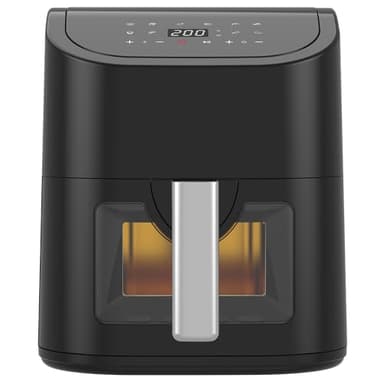 Friggitrice ad Aria 5.2 Litri con Finestra trasparente non unge marianna dispaly digitale Air Fyer 9 programmi Nero 118340027
